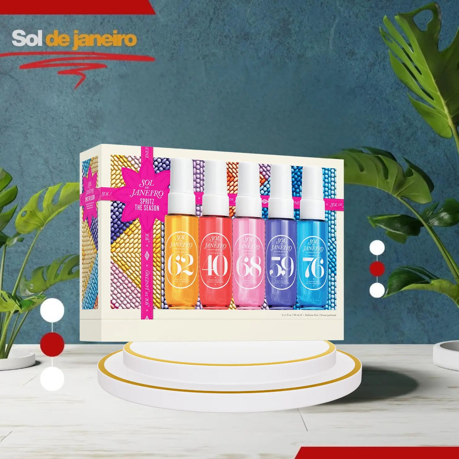 Sol de Janeiro Spritz the Season Gift Set (Worth £55) Paradise Scent
