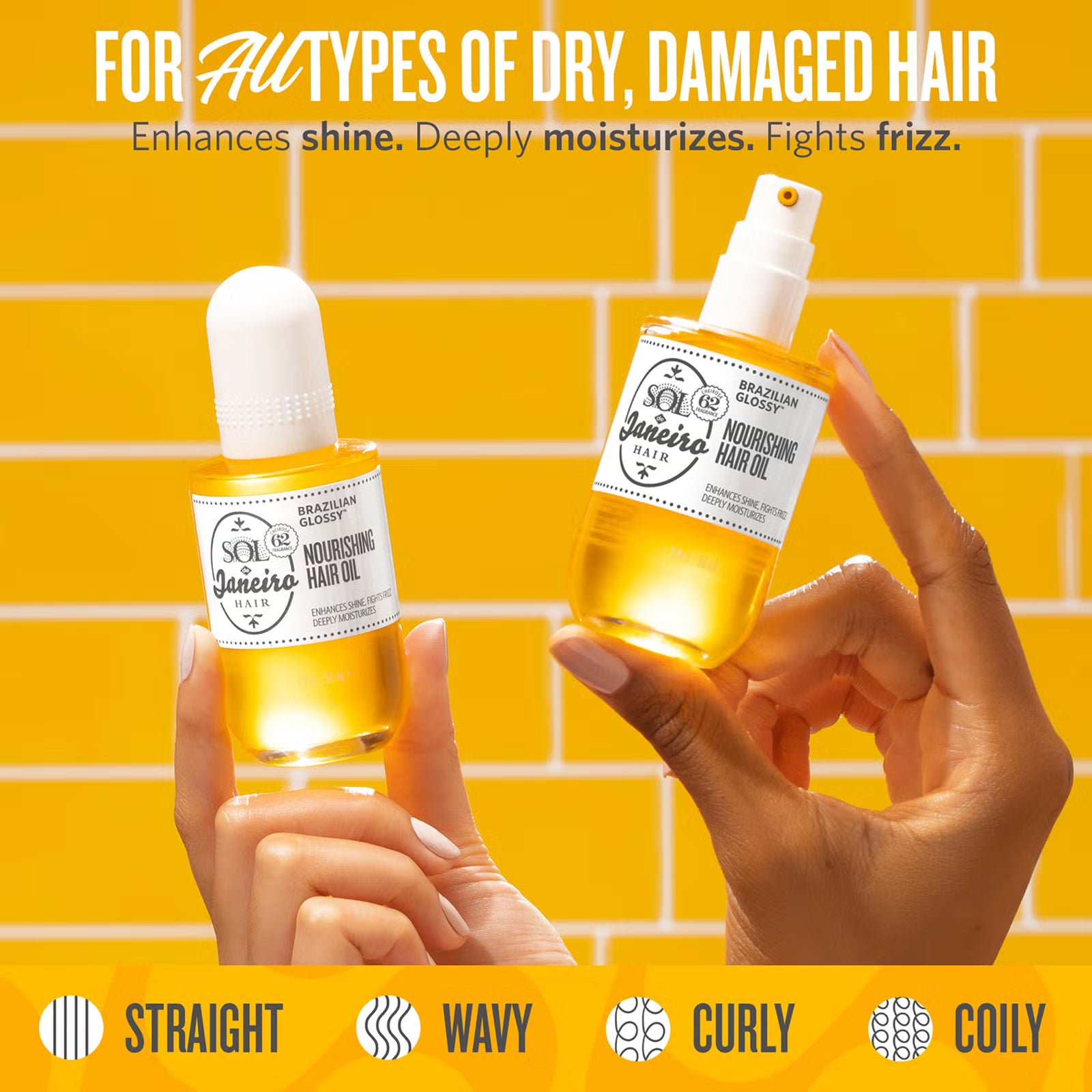 Sol de Janeiro Brazilian Glossy Nourishing Anti-Frizz Hair Oil 58ml Paradise Scent