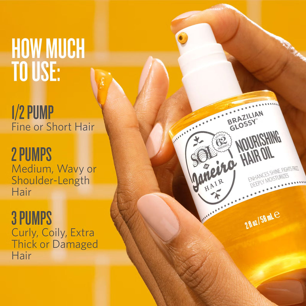 Sol de Janeiro Brazilian Glossy Nourishing Anti-Frizz Hair Oil 58ml Paradise Scent